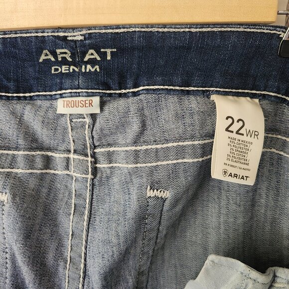 Ariat Women's Entwined Mid-rise Stretch Trousers Jeans Size 22 WR - Picture 3 of 4